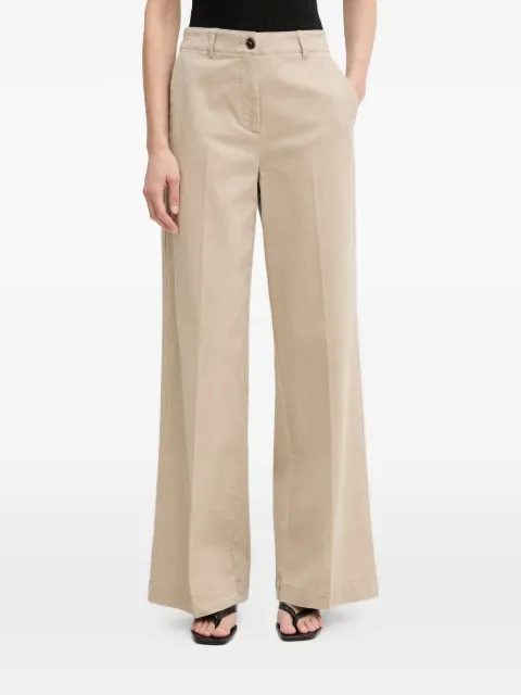 Marc O'Polo pressed-crease wide-leg trousers Neutrals 5000013203