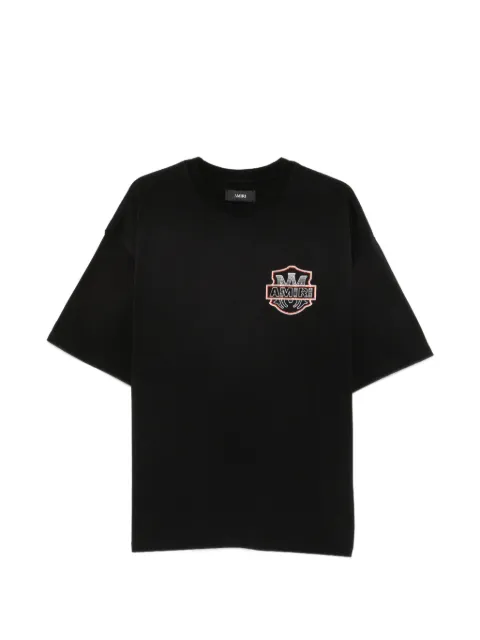 AMIRI crystal-embellished logo-print T-shirt Black AM326JR014