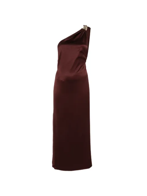 Esse Studios Eros one-shoulder midi dress Brown ESSE015DRESS6