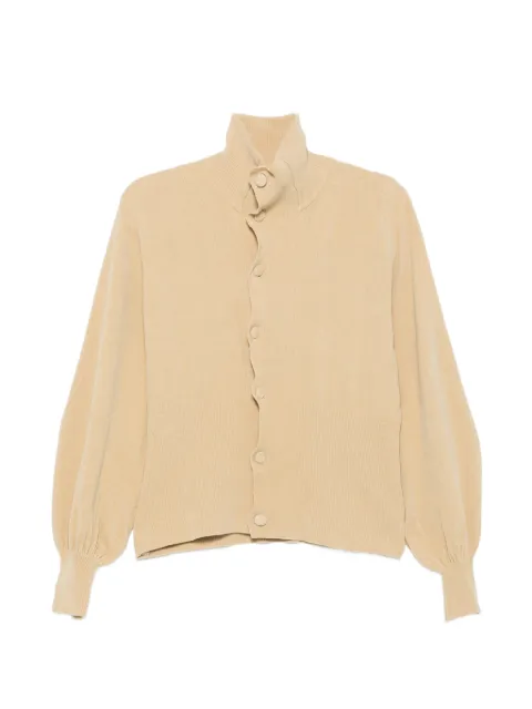 Aya Muse Asha high-neck cardigan Neutrals AMPF2631