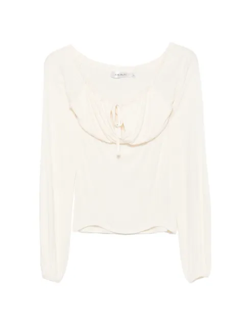 Aya Muse Elya tie-fastening blouse Neutrals AMPF2623