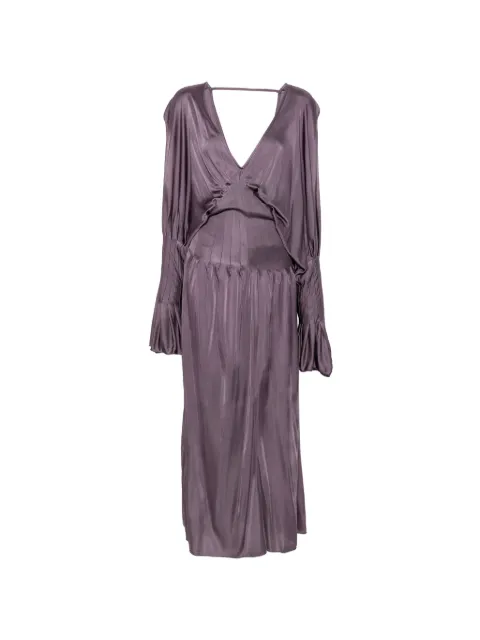 Aya Muse Luma Mazi V-neck maxi dress Purple AMPF2620