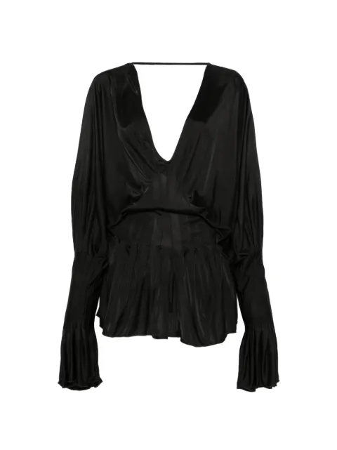 Aya Muse V-neck mini dress Black AMPF2602