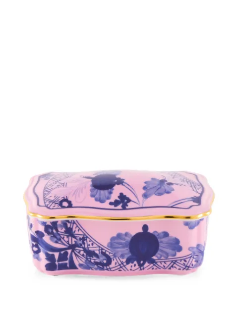 GINORI 1735 Oriente Italiano rectangular trinket box Pink 017RG02FG5117LX0145