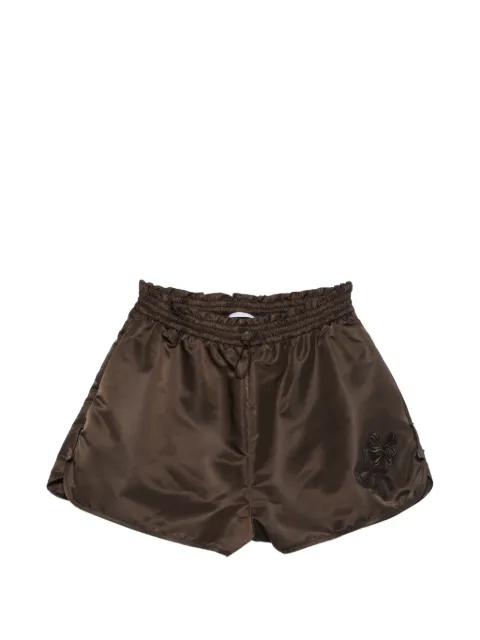 Cecilie Bahnsen Colette bow-embroidered shorts Brown 226RTW18004CBCOLETT
