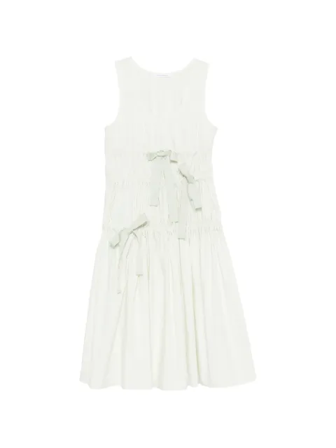Cecilie Bahnsen Faye bow-detail dress Neutrals 226RTW10019CBFAYED