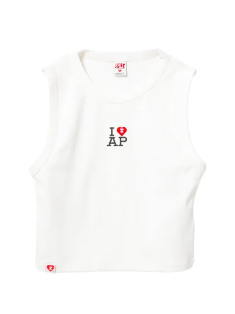 APEE™ by *A BATHING APE® ribbed-knit T-shirt White 0PXTKAS00356QWHX00S