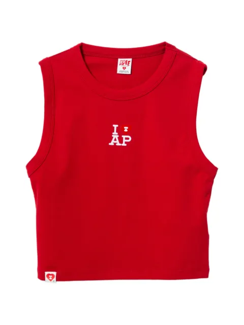 APEE™ by *A BATHING APE® ribbed-knit tank top Red 0PXTKAS00356QBDX00S