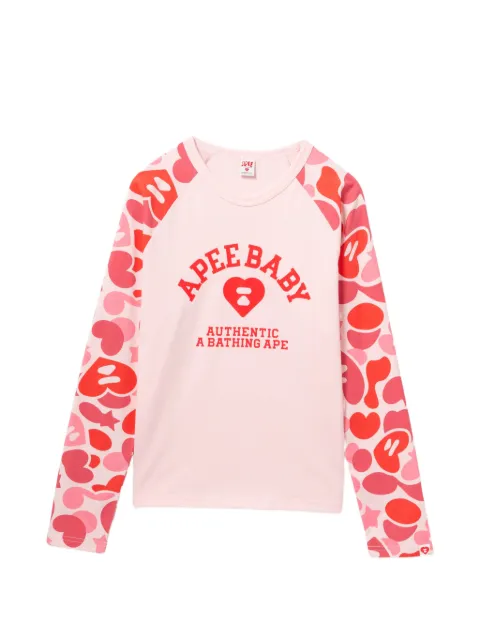 APEE™ by *A BATHING APE® camo-print raglan-sleeve T-shirt Pink 0PXLTAS00176QPKA00S
