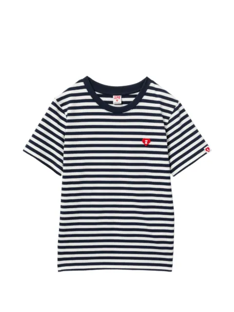 APEE™ by *A BATHING APE® striped heart-patch T-shirt Blue 0PXTEAS00126QNYD00S