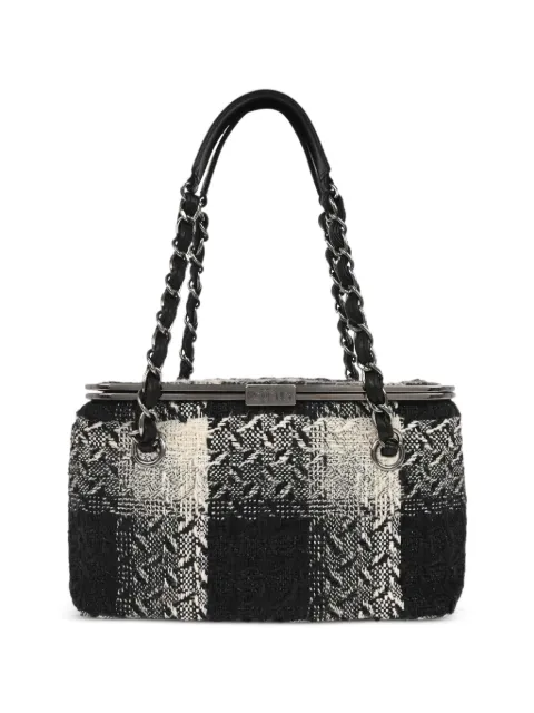 CHANEL Pre-Owned 2006 Tweed Vanity handbag Black XX40639