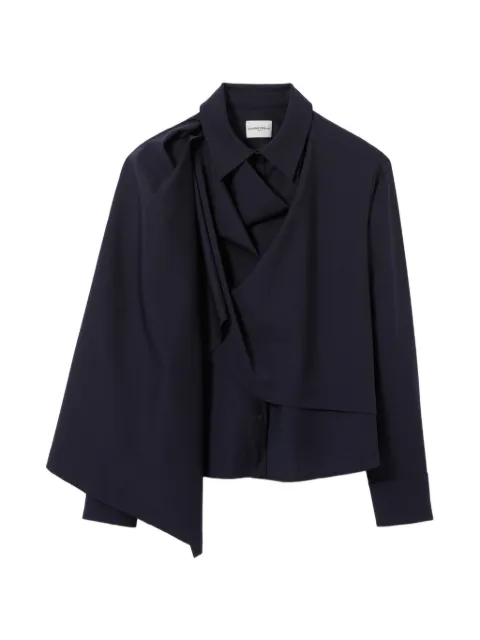 Claudie Pierlot wool blend shawl jacket Blue CFPVE00585