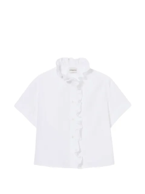 Claudie Pierlot Victorian collar poplin shirt White CFPCM00617