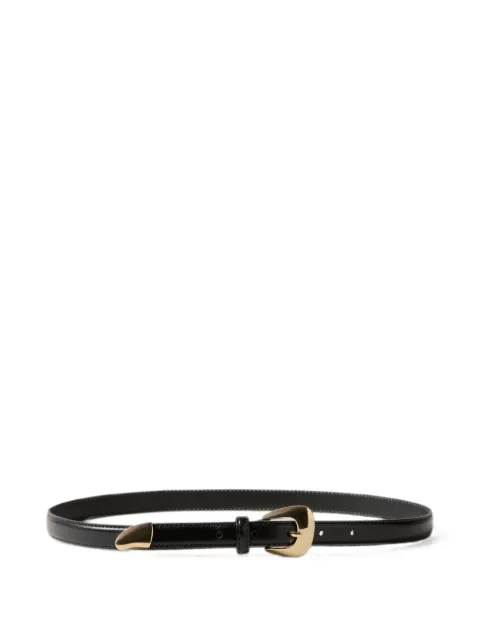 Claudie Pierlot leather buckle-fastening belt Black CFACE00308