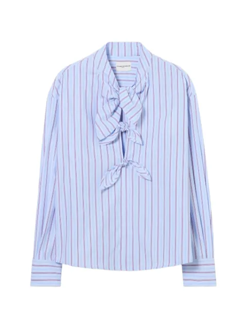 Claudie Pierlot striped poplin blouse Blue CFPTO01174