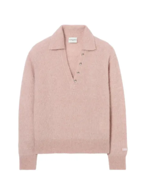 Claudie Pierlot relaxed fluffy knit jumper Pink CFPPU01349