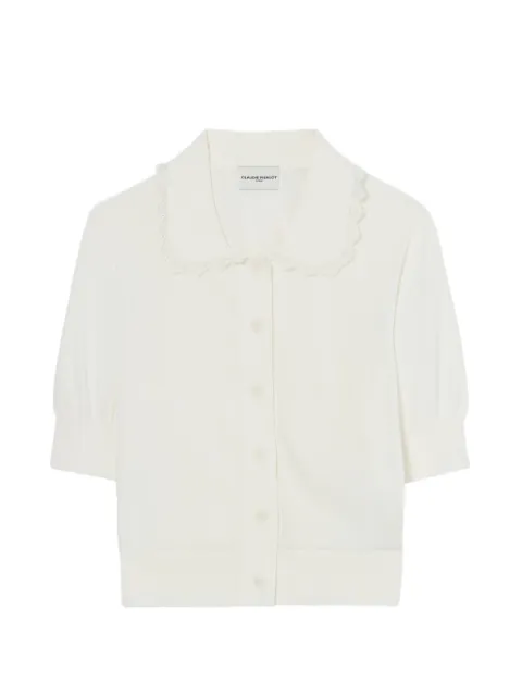 Claudie Pierlot lace knit cardigan Neutrals CFPCA00742