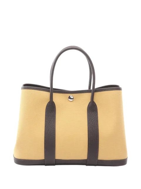 Hermès Pre-Owned 2024 Toile and Negonda Garden Party 30 tote bag Yellow HN3NCI1Z3VACEP41