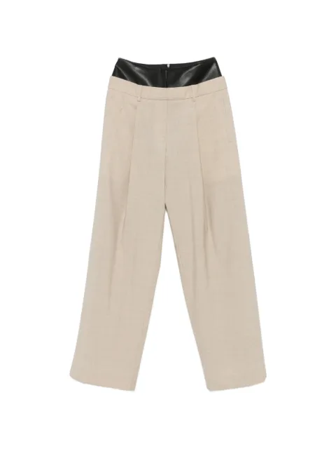 Esse Studios Alessio pleated trousers Neutrals ESSE015PANT2