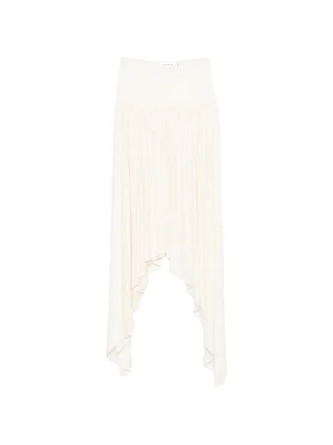 Aya Muse Elya asymmetric gathered skirt Neutrals AMPF2624