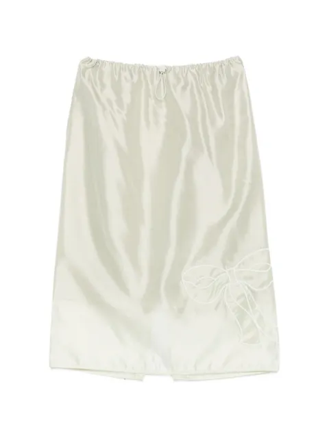 Cecilie Bahnsen Bria organza midi skirt Green 226RTW17003CBBRIAS