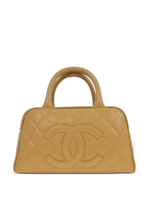 CHANEL Pre-Owned 2005 quilted bowling bag Neutrals 146214
