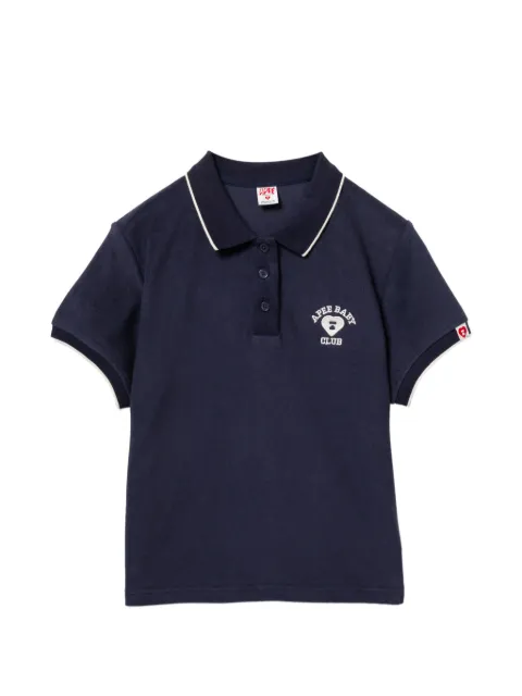 APEE™ by *A BATHING APE® logo-print cropped T-shirt Blue 0PXPOAS00326QNYD00S