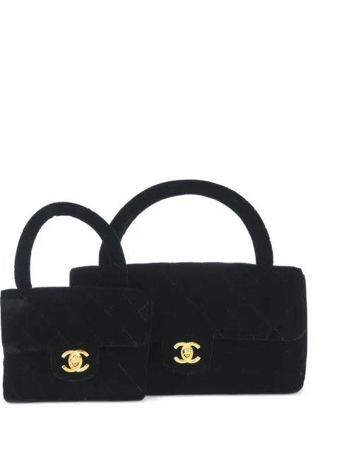 CHANEL Pre-Owned 1995 Classic Single Flap 2 in 1 tote bag Black 117904