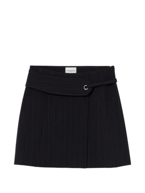 Claudie Pierlot belted striped skirt Blue CFPJU00933