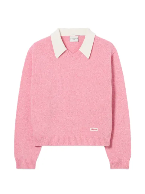 Claudie Pierlot detachable collar knit jumper Pink CFPPU01352