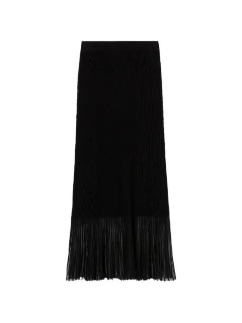 Claudie Pierlot long knitted skirt Black CFPJU00910