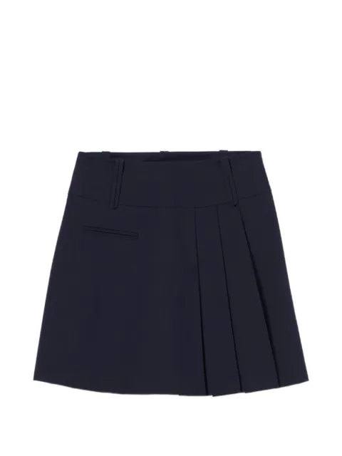 Claudie Pierlot short wool blend skirt Blue CFPJU00925