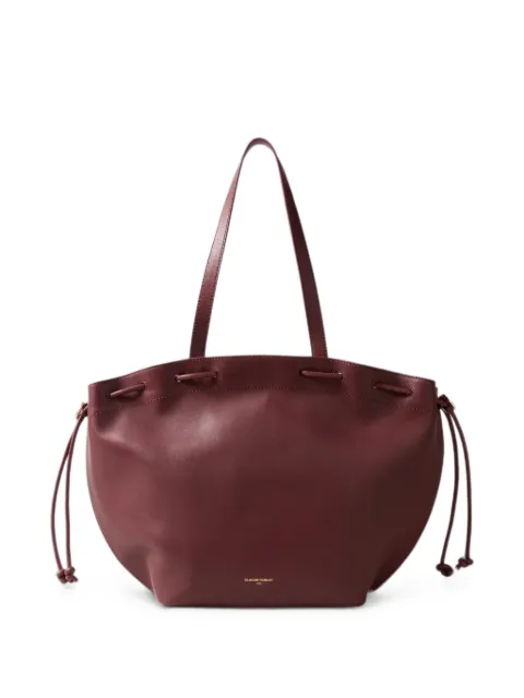 Claudie Pierlot drawstring leather tote bag Red CFASA00822