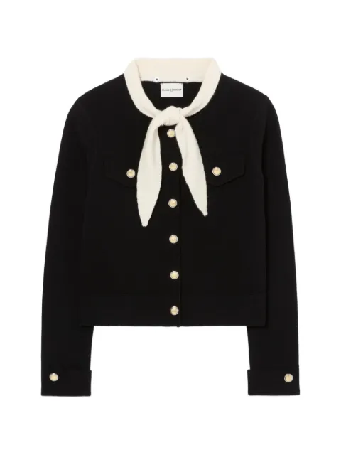 Claudie Pierlot chunky knit cardigan Black CFPCA00741