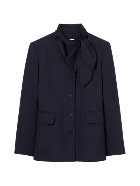 Claudie Pierlot removable-scarf blazer Blue CFPVE00579
