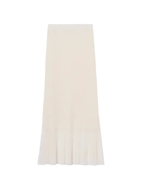 Claudie Pierlot knitted maxi skirt Neutrals CFPJU00958