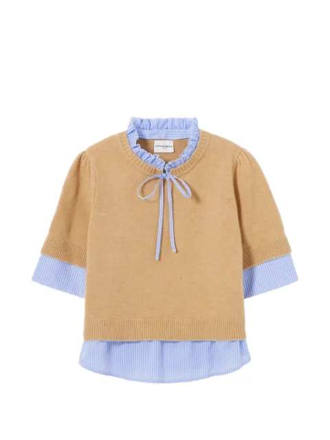 Claudie Pierlot striped wool jumper Neutrals CFPPU01326
