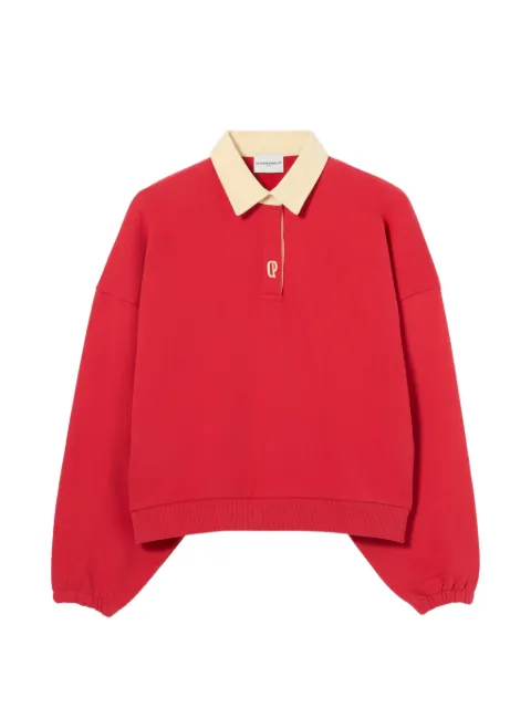 Claudie Pierlot logo-embroidered sweatshirt Red CFPSW00248