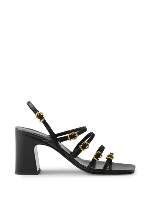 Claudie Pierlot satin heeled sandals Black CFACH00766