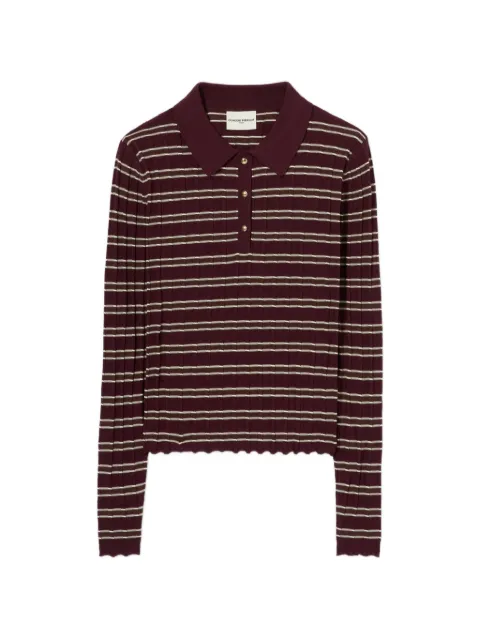 Claudie Pierlot Multicoloured striped knit jumper Purple CFPPU01313
