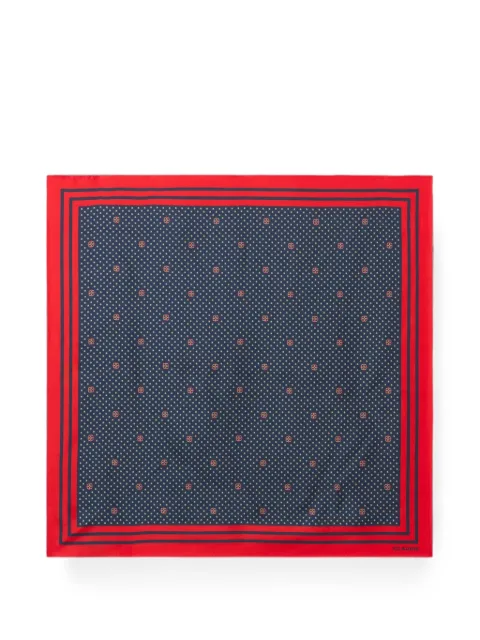 Claudie Pierlot printed square scarf Blue CFABO00575