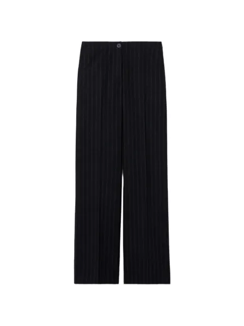 Claudie Pierlot Striped wool blend trousers Blue CFPPA00791