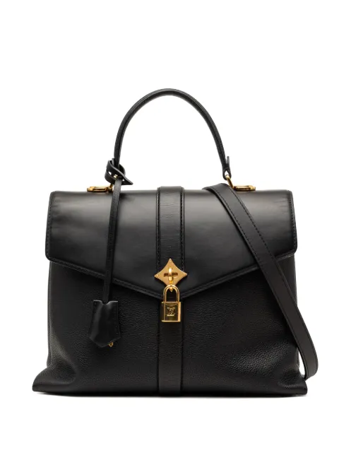 Louis Vuitton Pre-Owned 2019 Grained Smooth Calfskin Rose Des Vents MM satchel Black CVMOA8XHKZ0SYTRM
