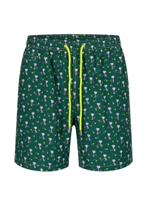 MC2 Saint Barth Snoopy Tennis swim shorts Green LIG0003