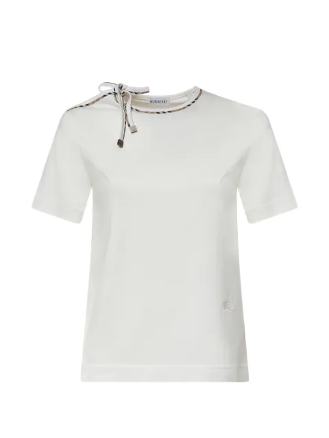 Burberry tie-sleeve cotton T-shirt White 8127210