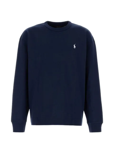 Polo Ralph Lauren logo-embroidered long-sleeve T-shirt Blue 710B18909003