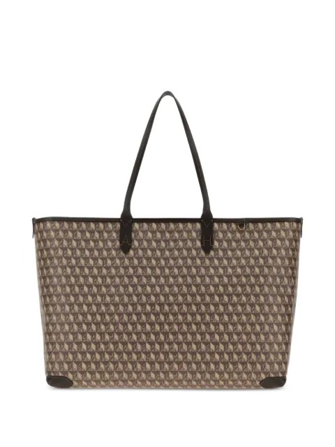 Anya Hindmarch I Am A Plastic Bag zipped tote bag Brown 5050925210577