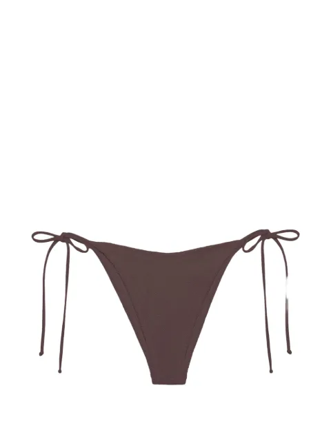 MC2 Saint Barth crinkle-fabric side-tie bikini bottoms Brown MRL000600036L