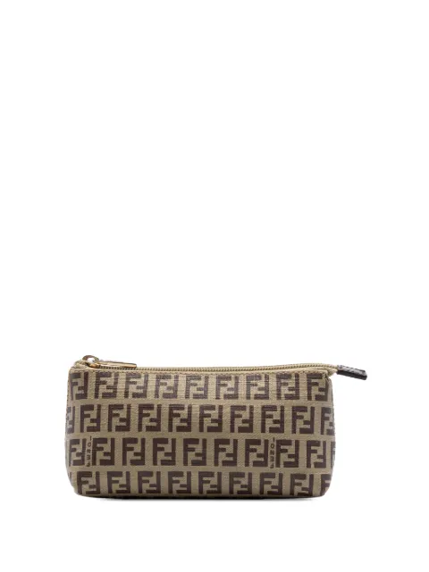 Fendi Pre-Owned 2000-2010 Zucca Canvas Pouch clutch bag Brown UJIC5IKRM0FZXXBV
