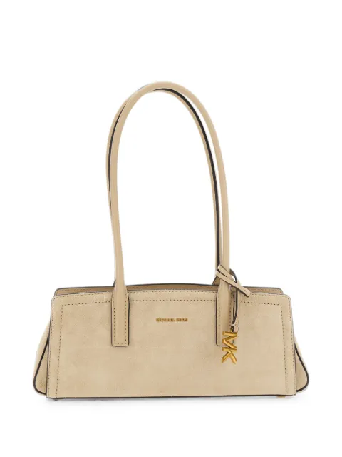 Michael Michael Kors logo-plaque suede tote bag Neutrals 30T6A9IT0S